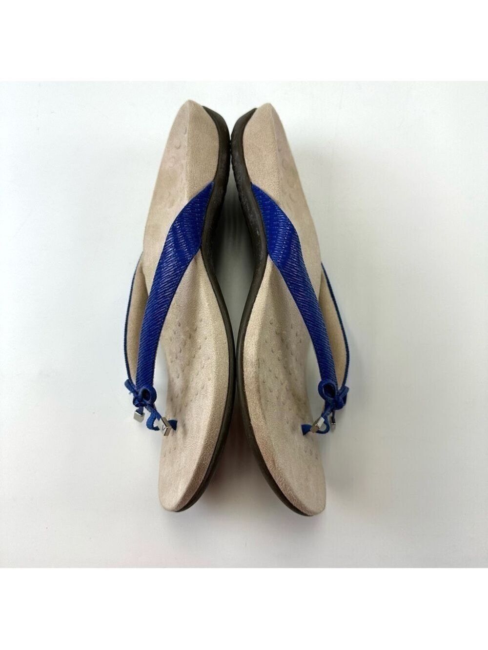 Vionic blue slip on sandal Womens Size 12 Royal Bella II comfort thong Orthotic - Picture 4 of 10